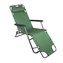 Jumper Kids เก้าอี้ผ้าใบพับได้ เตียงสนาม เก้าอี้ปรับนอนและพับเก็บได้ สะดวกต่อการเคลื่อนย้าย ขนาด 153x60x79 cm.