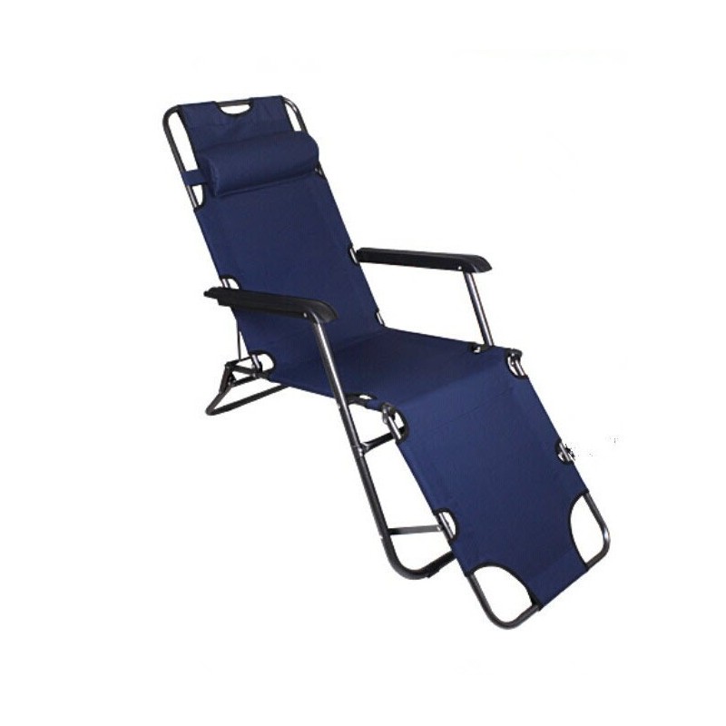 Jumper Kids เก้าอี้ผ้าใบพับได้ เตียงสนาม เก้าอี้ปรับนอนและพับเก็บได้ สะดวกต่อการเคลื่อนย้าย ขนาด 153x60x79 cm.