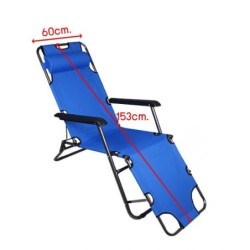 Jumper Kids เก้าอี้ผ้าใบพับได้ เตียงสนาม เก้าอี้ปรับนอนและพับเก็บได้ สะดวกต่อการเคลื่อนย้าย ขนาด 153x60x79 cm.