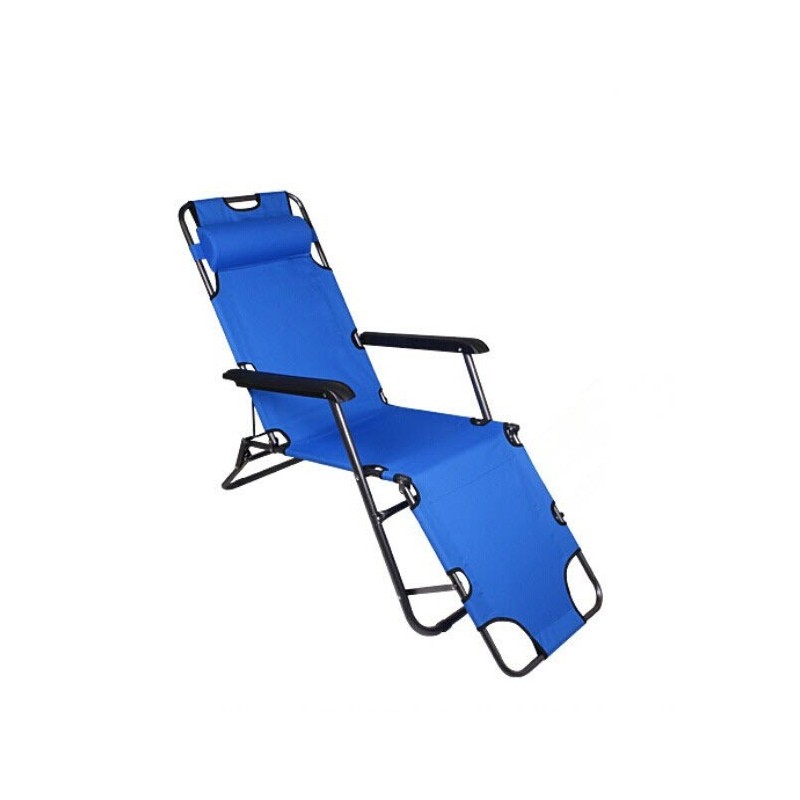 Jumper Kids เก้าอี้ผ้าใบพับได้ เตียงสนาม เก้าอี้ปรับนอนและพับเก็บได้ สะดวกต่อการเคลื่อนย้าย ขนาด 153x60x79 cm.