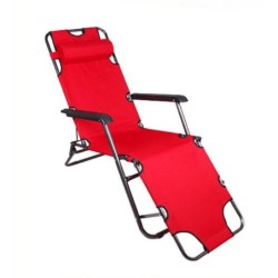 Jumper Kids เก้าอี้ผ้าใบพับได้ เตียงสนาม เก้าอี้ปรับนอนและพับเก็บได้ สะดวกต่อการเคลื่อนย้าย ขนาด 153x60x79 cm.