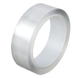 Jumper Kids เทปกาวสองหน้านาโน เทปกาวสองหน้า เทปใสสองหน้า ล้างและกลับมาใช้ใหม่ได้ ขนาด 3 x 100 cm. หนา 2 mm.