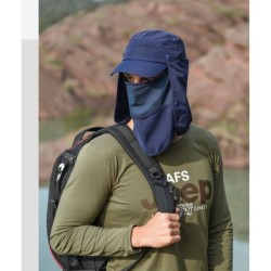 Jumper Kids หมวกกันแดด 360 องศา กันความร้อน พร้อมผ้าปิดหน้า สวมใส่ได้หลายแบบ อากาศถ่ายเทได้ดี