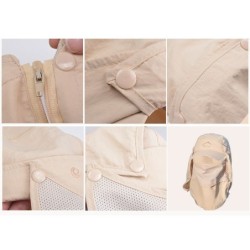 Jumper Kids หมวกกันแดด 360 องศา กันความร้อน พร้อมผ้าปิดหน้า สวมใส่ได้หลายแบบ อากาศถ่ายเทได้ดี