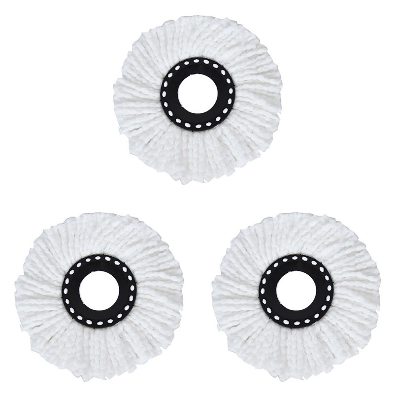 Jumper Kids modern Spin Mop อะไหล่หัวม็อบ ผ้าถูพื้น ไมโครไฟเบอร์ ใช้กับ ไม้ถูพื้น แพค 3