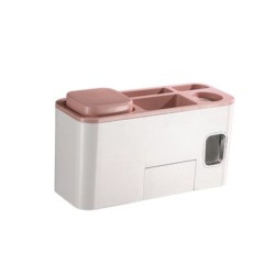 Jumper Kids ที่แขวนแปรงสีฟัน ที่บีบยาสีฟันอัตโนมัติ พร้อมแก้ว ติดตั้งง่ายไม่ต้องเจาะผนัง