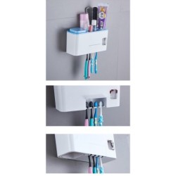 Jumper Kids ที่แขวนแปรงสีฟัน ที่บีบยาสีฟันอัตโนมัติ พร้อมแก้ว ติดตั้งง่ายไม่ต้องเจาะผนัง