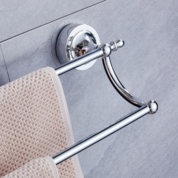 Jumper Kids ราวแขวนผ้า ราวแขวนในห้องน้ำ ราวแขวนอเนกประสงค์ ไม่ต้องเจาะผนัง ราวคู่ ขนาด 65 cm.