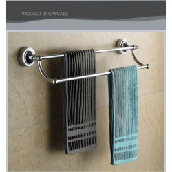 Jumper Kids ราวแขวนผ้า ราวแขวนในห้องน้ำ ราวแขวนอเนกประสงค์ ไม่ต้องเจาะผนัง ราวคู่ ขนาด 65 cm.