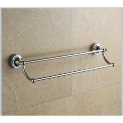 Jumper Kids ราวแขวนผ้า ราวแขวนในห้องน้ำ ราวแขวนอเนกประสงค์ ไม่ต้องเจาะผนัง ราวคู่ ขนาด 65 cm.