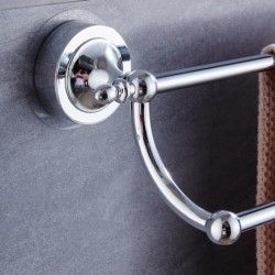 Jumper Kids ราวแขวนผ้า ราวแขวนในห้องน้ำ ราวแขวนอเนกประสงค์ ไม่ต้องเจาะผนัง ราวคู่ ขนาด 65 cm.