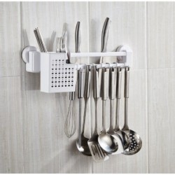 Jumper Kids ราวแขวนผนัง ราวแขวนในห้องน้ำ ราวแขวนอเนกประสงค์ ไม่ต้องเจาะผนัง พร้อมตะกร้า ขนาด 49 cm.