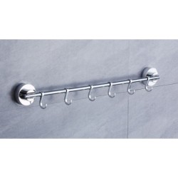 Jumper Kids ราวแขวนผ้า ราวแขวนในห้องน้ำ ราวแขวนอเนกประสงค์ พร้อมที่แขวน ไม่ต้องเจาะผนัง ขนาด 61 cm.