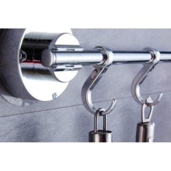 Jumper Kids ราวแขวนผ้า ราวแขวนในห้องน้ำ ราวแขวนอเนกประสงค์ พร้อมที่แขวน ไม่ต้องเจาะผนัง ขนาด 61 cm.