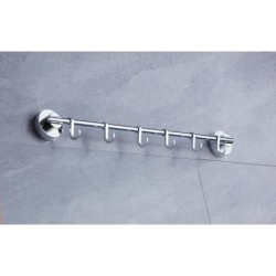 Jumper Kids ราวแขวนผ้า ราวแขวนในห้องน้ำ ราวแขวนอเนกประสงค์ พร้อมที่แขวน ไม่ต้องเจาะผนัง ขนาด 61 cm.