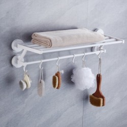 Jumper Kids ราวแขวนผ้า ราวแขวนผ้าในห้องน้ำ ราวแขวนติดผนัง ไม่ต้องเจาะผนัง ขนาด 58 cm.