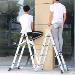 Jumper Kids บันไดอลูมิเนียม พับได้ 12-16-20 ขั้น รุ่นข้อต่อใหญ่พิเศษ รับน้ำหนัก 500 ก.ก.