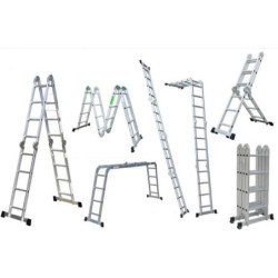 Jumper Kids บันไดอลูมิเนียม พับได้ 12-16-20 ขั้น รุ่นข้อต่อใหญ่พิเศษ รับน้ำหนัก 500 ก.ก.