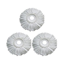 Jumper Kids modern Spin Mop อะไหล่หัวม็อบ ผ้าถูพื้น ไมโครไฟเบอร์ ใช้กับ ไม้ถูพื้น แพค 3