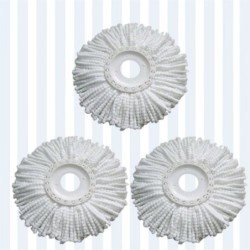 Jumper Kids modern Spin Mop อะไหล่หัวม็อบ ผ้าถูพื้น ไมโครไฟเบอร์ ใช้กับ ไม้ถูพื้น แพค 3