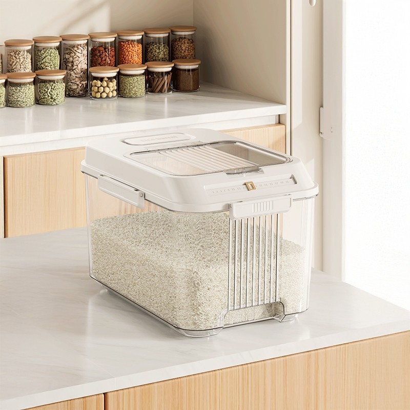 Jumper Kids ถังเก็บข้าวสาร กล่องเก็บข้าวสาร อาหารแห้ง 10-20 ลิตร กันแมลงกันความชื้น ฝาปิดแม่เหล็ก เปิดง่ายสะดวกปลอดภัย