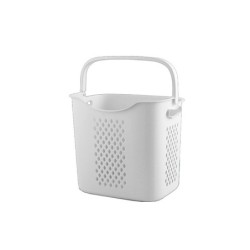 Jumper Kids ตะกร้าอเนกประสงค์ 2-4 ชั้น ตะกร้าผ้า มีล้อ วัสดุแข็งแรงทนทาน พร้อมตะกร้าปรับองศา (สีขาว)