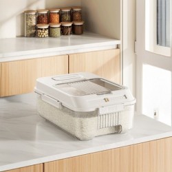 Jumper Kids ถังเก็บข้าวสาร กล่องเก็บข้าวสาร อาหารแห้ง 10-20 ลิตร กันแมลงกันความชื้น ฝาปิดแม่เหล็ก เปิดง่ายสะดวกปลอดภัย