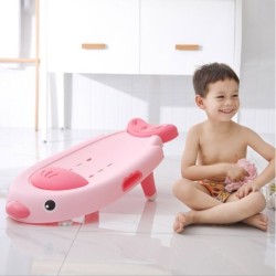 Jumper Kids เตียงสระผมเด็ก ปรับระดับได้ ที่รองหัวเป็นซิลิโคลน TPE นุ่มสบาย (ลายนก)