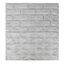 5ชิ้น!! วอลเปเปอร์ สติกเกอร์ติดผนัง สามมิติ ลายอิฐ มีกาวในตัว Wallpaper 3D 70x77 cm ลดล้าง Stock!!!!