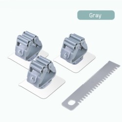 แพค 3 ชิ้น Jumper Kids ที่แขวนไม้กวาด ที่แขวนไม้ถูพื้น แบบติดผนัง ไม่ต้องเจาะผนัง พร้อมที่ทำความสะอาดแปรง