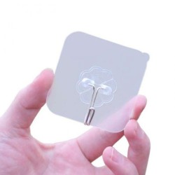 Jumper Kids ตะขอแขวนติดผนัง ที่แขวนติดผนัง ตะขอกาวติดผนัง แบบใสอเนกประสงค์ไม่ต้องเจาะ