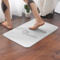 Jumper Kids พรมเช็ดเท้าแร่หิน ขนาด 60 x 39 x 1CM. ผลิตจากแร่หินภูเขาไฟจากญี่ปุ่น  ยับยั้งแบคทีเรีย แถมแผ่นยางกันลืน