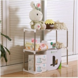 Jumper Kids ชั้นวางของ ชั้นวางเอนกประสงค์ ยืดหดได้ 2 ชั้น