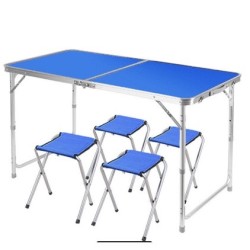 Jumper Kids โต๊ะปิกนิกพับได้  ขายของ อลูมิเนียม อเนกประสงค์ ปรับระดับได้ ขนาด 120x60x70