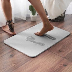 Jumper Kids พรมเช็ดเท้าแร่หิน ขนาด 60 x 39 x 1CM. ผลิตจากแร่หินภูเขาไฟจากญี่ปุ่น  ยับยั้งแบคทีเรีย แถมแผ่นยางกันลืน