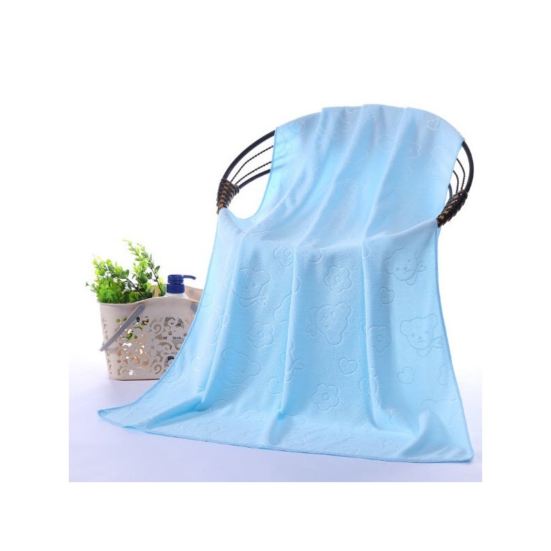 Jumper Kids ผ้าเช็ดตัวนาโน ผ้าขนหนูนาโน ผ้านาโน สีพาสเทล ขนาด 70 x 140 cm. (200 กรัม)