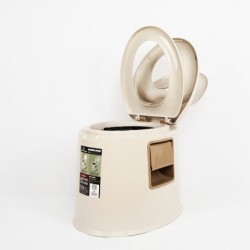 Jumper kids สุขาเคลื่อนที่ สุขาผู้ป่วย  มีที่กันลื่น พร้อมถังและฝาปิด 1 ชุด +ที่ใส่ทิชชู (สีน้ำตาล)