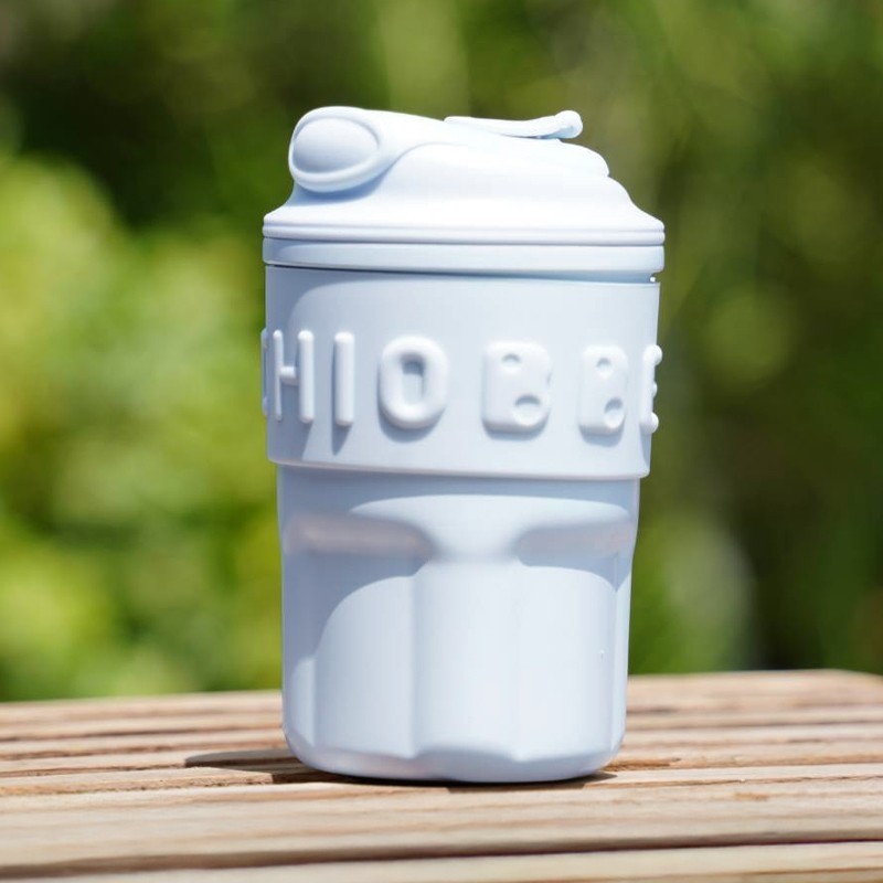 Jumper Kids แก้วสแตนเลส เก็บความเย็น ขนาด 450ml พร้อมฝาทรงใหม่และสายคล้อง ในชุดมีหลอดและยางซิลิโคน