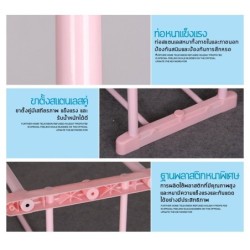 Jumper Kids ราวตากผ้า ราวแขวนผ้า ราวตากผ้าสแตนเลสบาร์คู่ พร้อมล้อเลื่อน