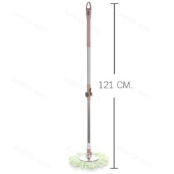 Jumper modern Spin Mop ถังปั่นไม้ม๊อบสแตนเลส รุ่นขาเหยียบ 2 ระบบ พร้อมหัวม๊อบสแตนเลส และขวดน้ำยา แถมผ้าม๊อบ2ผืนD033D034