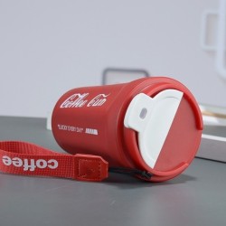 Jumper Kids แก้วเก็บอุณหภูมิ Coffee Cup สแตนเลส เกรด 304 เก็บความเย็น เก็บความร้อน ยกดื่มได้ พร้อมสายรัดข้อมือ