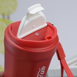 Jumper Kids แก้วเก็บอุณหภูมิ Coffee Cup สแตนเลส เกรด 304 เก็บความเย็น เก็บความร้อน ยกดื่มได้ พร้อมสายรัดข้อมือ