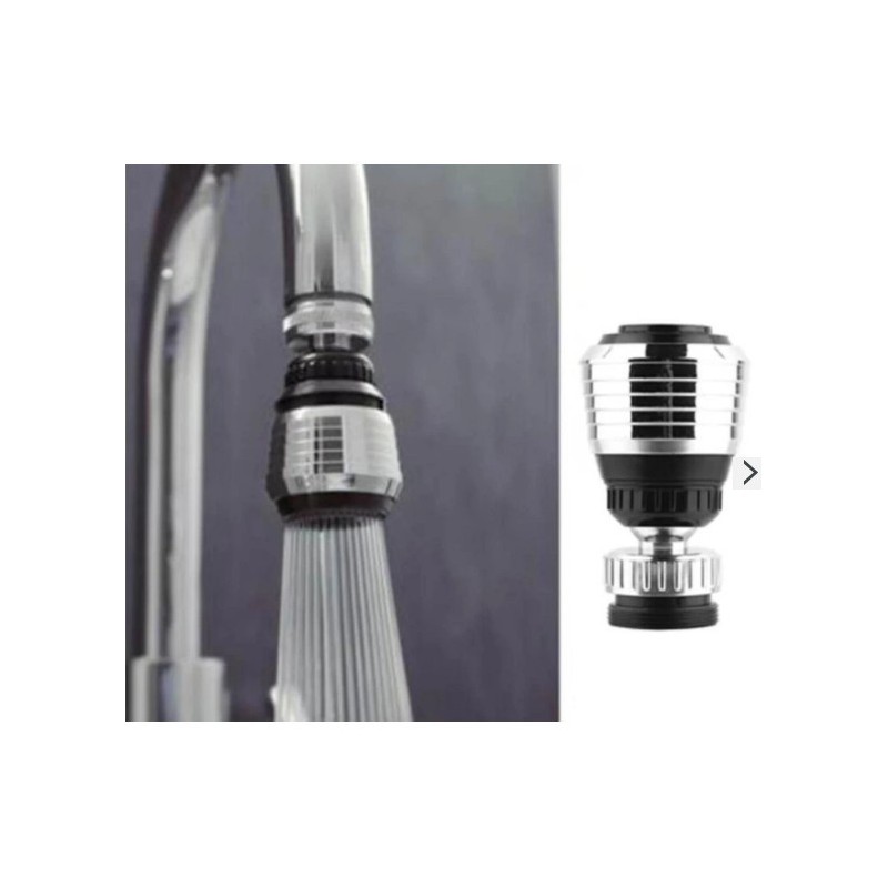 Jumper Kids ตัวแปลงหัวก๊อกน้ำ (หัวหมุนได้ 360°) สีเงิน