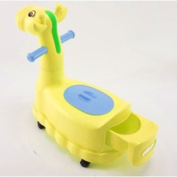 Jumper Kids กระโถนนั่งเด็ก กระโถนยีราฟ  มีล้อเลื่อน 4 ล้อ สำหรับเด็กนั่งขับถ่าย เคลื่อนย้ายได้สะดวก