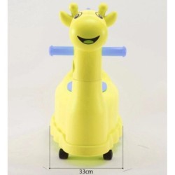 Jumper Kids กระโถนนั่งเด็ก กระโถนยีราฟ  มีล้อเลื่อน 4 ล้อ สำหรับเด็กนั่งขับถ่าย เคลื่อนย้ายได้สะดวก