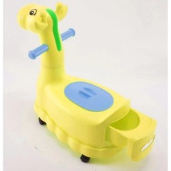 Jumper Kids กระโถนนั่งเด็ก กระโถนยีราฟ  มีล้อเลื่อน 4 ล้อ สำหรับเด็กนั่งขับถ่าย เคลื่อนย้ายได้สะดวก