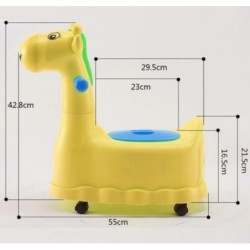 Jumper Kids กระโถนนั่งเด็ก กระโถนยีราฟ  มีล้อเลื่อน 4 ล้อ สำหรับเด็กนั่งขับถ่าย เคลื่อนย้ายได้สะดวก