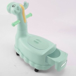 Jumper Kids กระโถนนั่งเด็ก กระโถนยีราฟ  มีล้อเลื่อน 4 ล้อ สำหรับเด็กนั่งขับถ่าย เคลื่อนย้ายได้สะดวก