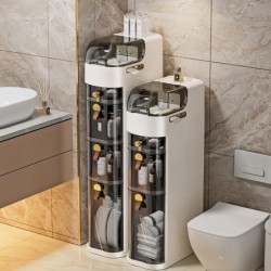 Jumper Kids ชั้นวางของ ตู้เก็บของ ตู้ลิ้นชัก สำหรับที่แคบ มีล้อเลื่อน รับน้ำหนักได้เยอะ แข็งแรงทนทาน รุ่นใหม่ สีขาว