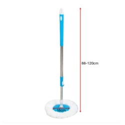 ไม้ถูพื้น หัวพลาสติก JMS พร้อมผ้าไมโครไฟเบอร์ (สีเขียว/สีฟ้า/สีม่วง)